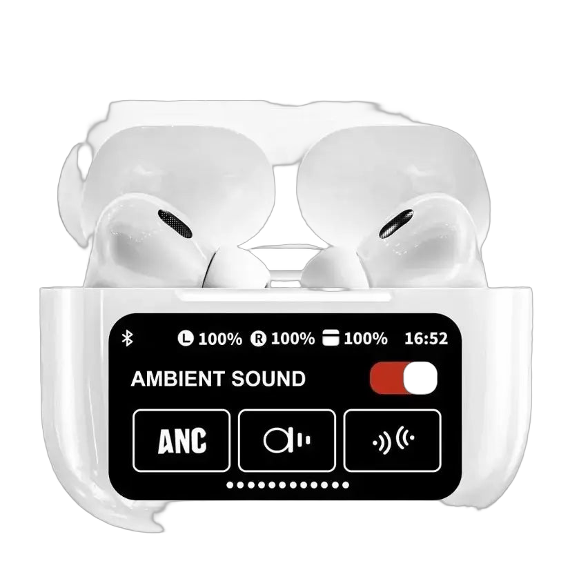 A9 Touch Screen ANC Wireless Earbuds - transparent product image