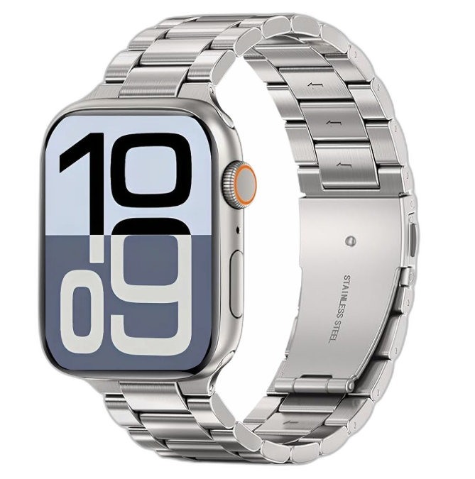 Series X Smartwatch with Metal Chain and 2 Extra Bands - transparent product image
