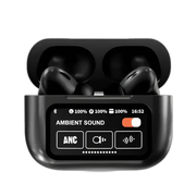 A9 Touch Screen ANC Wireless Earbuds - transparent product image