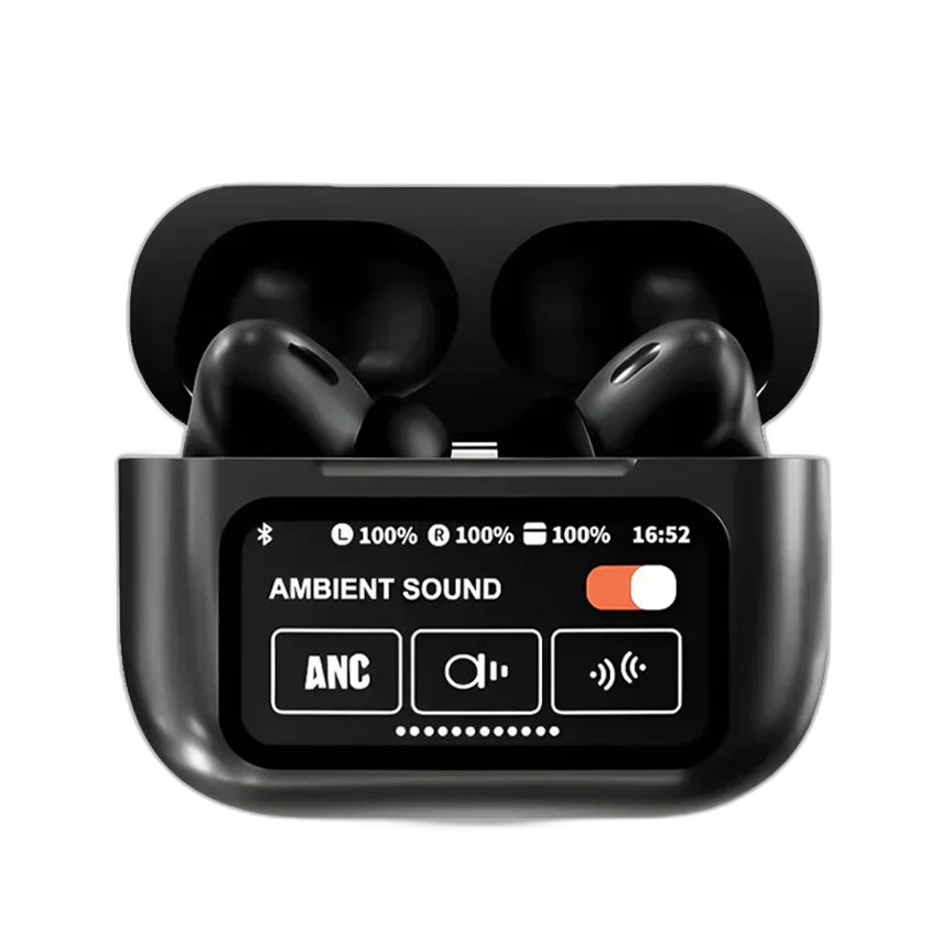 A9 Touch Screen ANC Wireless Earbuds - transparent product image