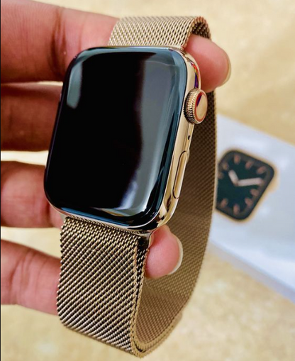 Series 9 Apple Logo Smart Watch Master Copy (𝙂𝙋𝙎) 45mm with Magnetic Chain (7 Days Return |Warranty)