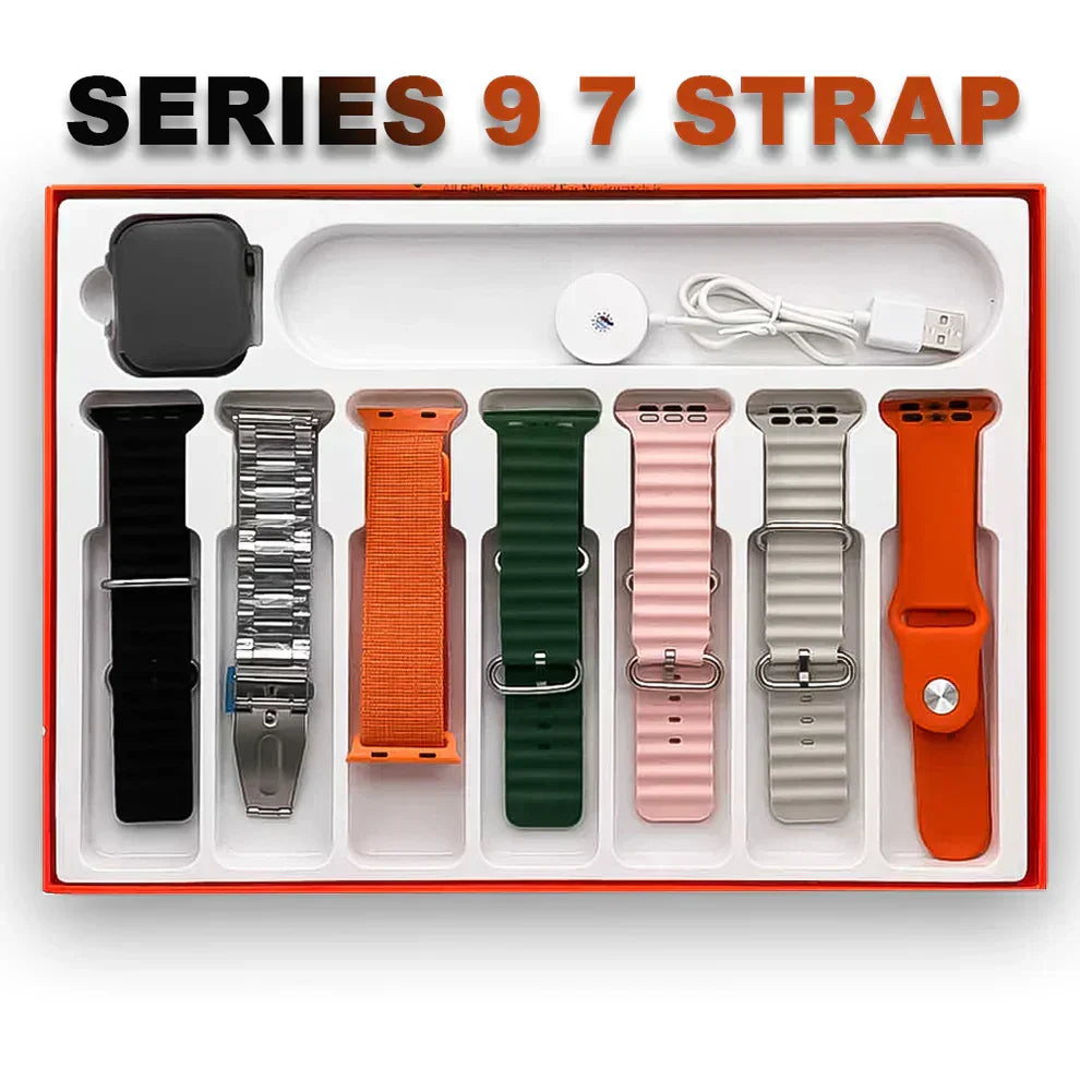 Series 9 7-in-1 Smartwatch Bundle with AOD | Ninevolt