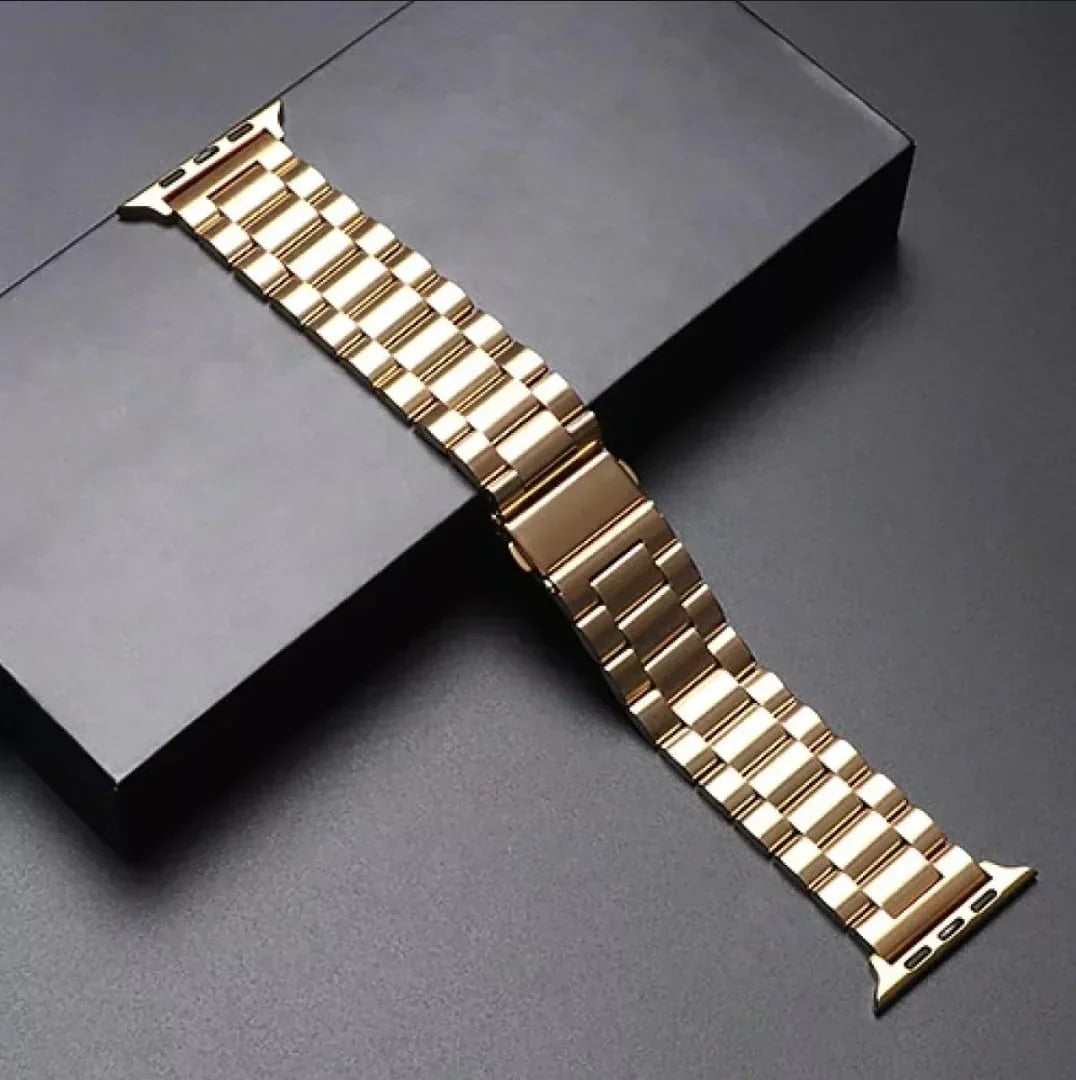 Rolex-Style Metal Smartwatch Strap 42/44/45/49mm | Ninevolt