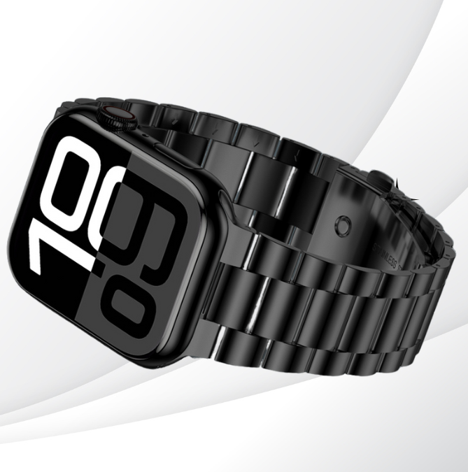 Series X Smartwatch with Metal Chain and 2 Extra Bands | Ninevolt