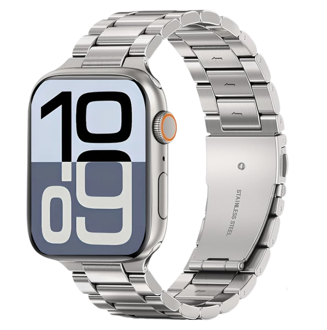 Series X Smartwatch with Metal Chain and 2 Extra Bands | Ninevolt